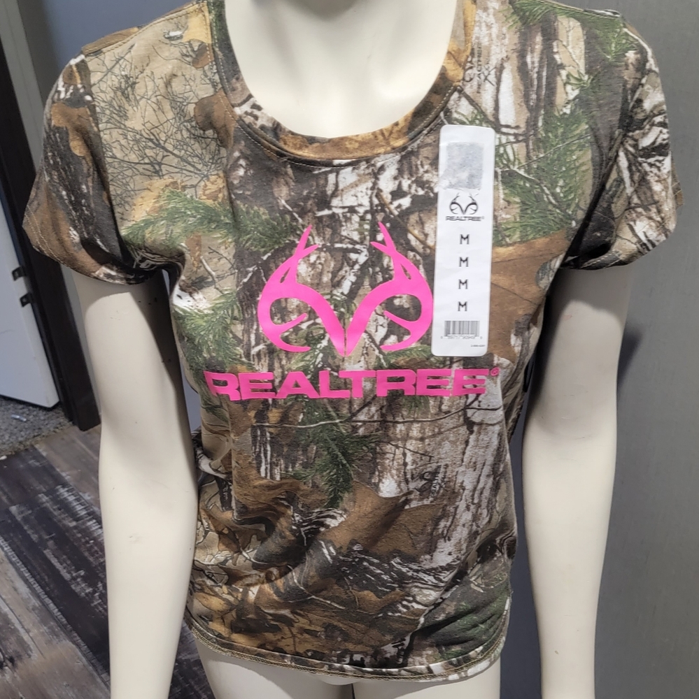 Camouflage realtree t-shirt medium!!! - Picture 1 of 8